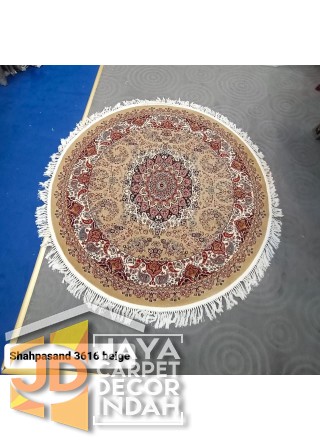 Permadani Solomon Bulat 700 Reeeds Shahpasand Beige 3616  ukuran 150x150, 200x200